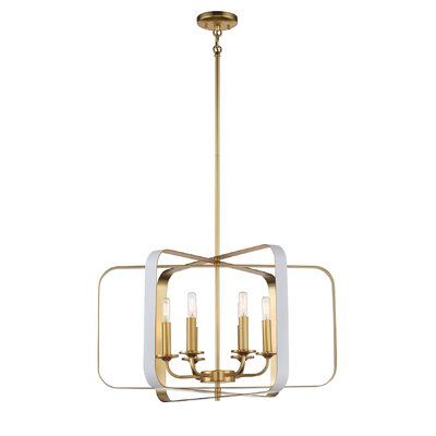 Boucher 6 - Light Candle Style Square Chandelier