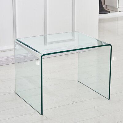 Small Clear Glass Side End Table, Wayfair Small Black Coffee Tables