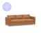 Jake Leather Sofa 85" with Wood Legs, Down Blend Wrapped Cushions Churchfield Camel