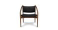 Lento Lounge Chair, Black Leather