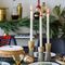 Wood & Cement Candleholders, Set of 3