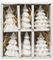 Stoneware Trees, White, 2.5", Boxed Set of 6