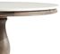 Alexandra Marble Pedestal Table , Gray