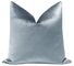 Faux Silk Velvet Pillow Cover, Delft, 18" x 18"