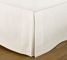 PB Essential Cotton Linen Bed Skirt, 14" Drop, King, White