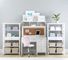 Ava Regency Storage Desk &amp; Tech Hutch Set, Simply White, Standard UPS Delivery
