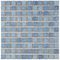 Merola Tile Fountain Square Blue 12 in. x 12 in. x 5 mm Porcelain Mosaic Tile, Speckled Blue/Mixed Finish