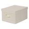 12 in. x 15 in. Natural Canvas Large Storage Box, Canvas White Natural