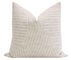 Labyrinth Linen Pillow Cover, Oyster, 18" x 18"