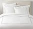 Trellis Embroidered Organic Duvet Cover, Twin, Simply Taupe