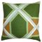Quigley Geometric Pillow Green Orange - 18" x 18" with Down Insert
