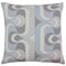 Nairobi Geometric Pillow Pewter - 18" x 18" with Polyester Insert
