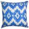 Ulrike Ikat Pillow Blue - 12" x 18"- high-fiber polyester pillow insert