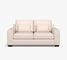 Big Sur Square Arm Upholstered Deep Seat Grand Sofa 105" 2X1, Down Blend Wrapped Cushions, Denim Warm White