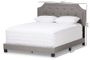 Willis Modern and Contemporary Light Grey Fabric Upholstered King Size Bed