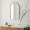 New Shape Metal Arch Mirrors Brushed Nickel