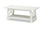 Baxton Studio Germain Modern and Contemporary White Finished Wood Coffee Table