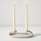 Virginia Sin Duo Candlestick Holder, Speckled White