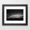 Mount Saint Helens Black And White Framed Art Print by Hannah Kemp - Vector Black - X-Small-10x12