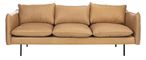 Bubba Italian Leather Sofa, Tan