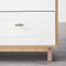 Cora Carved Changing Table, Natural + Simply White, WE Kids