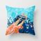 Take Me Where The Waves Kiss My Feet #painting Couch Throw Pillow by 83 Orangesa(r) Art Shop - Cover (20" x 20") with pillow insert - Indoor Pillow
