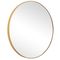 Brushed Gold Circle Mirror  34"