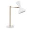 Parsons Task Lamp, White Lacquer and Antique Brass