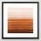 Sunset - Rust, Terracotta, Clay, Desert, Sunshine, Boho, Ombre, Paint, Sunset Colors, Framed Art Print by Charlottewinter - Vector Black - MEDIUM (Gallery)-22x22