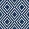 Loom In Navy Blue Couch Throw Pillow by Becky Bailey - Cover (24" x 24") with pillow insert - Indoor Pillow