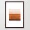 Sunset - Rust, Terracotta, Clay, Desert, Sunshine, Boho, Ombre, Paint, Sunset Colors, Framed Art Print by Charlottewinter - Conservation Walnut - SMALL-15x21