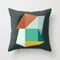 Modern Geometric 75b Couch Throw Pillow by The Old Art Studio - Cover (24" x 24") with pillow insert - Indoor Pillow