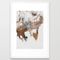 Reflect Framed Art Print by Elisabeth Fredriksson - Vector White - LARGE (Gallery)-26x38