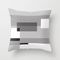 Overlay In Black And White Couch Throw Pillow by Becky Bailey - Cover (16" x 16") with pillow insert - Outdoor Pillow