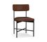 Maison Leather Dining Side Chair, Bronze Leg, Legacy Forest Green