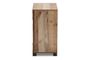 Cyrille Modern and Contemporary Farmhouse Rustic Finished Wood 2-Door Shoe Cabinet