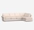 Pearce Roll Arm Upholstered Right Loveseat Return Bumper Sectional, Down Blend Wrapped Cushions, Performance Boucle Oatmeal