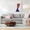 Harris Sectional Set 12: RA 75" Sofa, LA Terminal Chaise, Poly , Basket Slub, Pearl Gray, Concealed Supports
