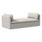 Shelter Daybed, Poly, Twill, Silver, Concealed Support