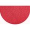 Aqua Shield Argyle 24 in. x 39 in. Half Round PET Polyester Doormat, Solid Red
