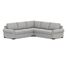 Big Sur Roll Arm Upholstered 3-Piece L-Shaped Corner Sectional, Down Blend Wrapped Cushions, Sunbrella(R) Performance Chenille Fog