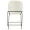 Astrid Modern Grey Performance Upholstered Iron Counter Stool