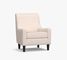 SoMa Isaac Upholstered Swivel Armchair, Polyester Wrapped Cushions, Performance Slub Cotton Stone