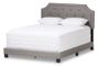 Willis Modern and Contemporary Light Grey Fabric Upholstered King Size Bed