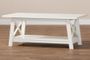 Baxton Studio Germain Modern and Contemporary White Finished Wood Coffee Table