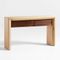 Pace Oak Wood Console Table with Drawers