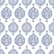 Endana Medallion Print In Periwinkle Couch Throw Pillow by Becky Bailey - Cover (18" x 18") with pillow insert - Indoor Pillow