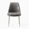 Finley Low Back Dining Chair, Vegan Leather, Cinder, Light Bronze