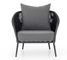 Darley Outdoor Lounge Chair, Charcoal &amp; Bronze