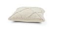 Criss Pillow, 20" x 20", Natural Ivory